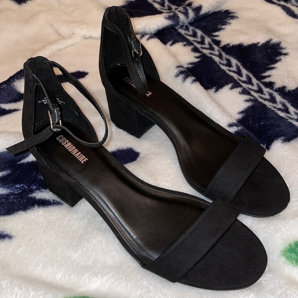 Black Cushionaire Memory Foam Heels